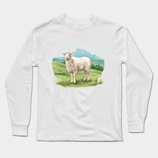 White Sheep Long Sleeve T-Shirt